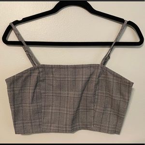 Plaid Crop top! Gently worn, Size Medium